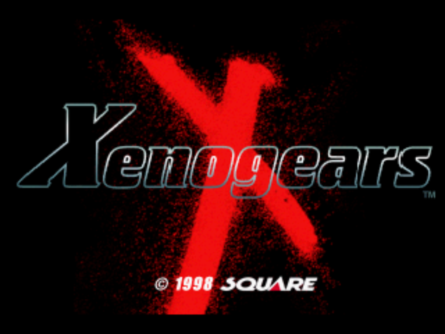 Xenogears Fei Fong Wong Square Millennium Collection title screen for Playstation